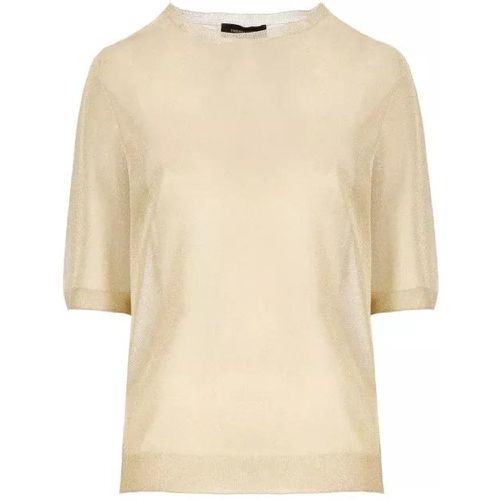 Gold Lurex Sweater - Größe 40 - gold - Fabiana Filippi - Modalova