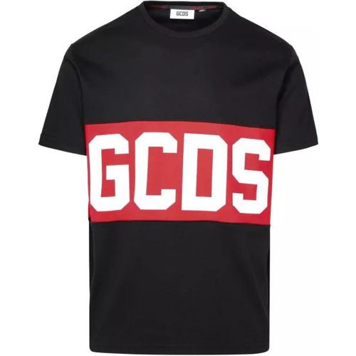 Logo Band Black Cotton T-Shirt - Größe L - black - Gcds - Modalova