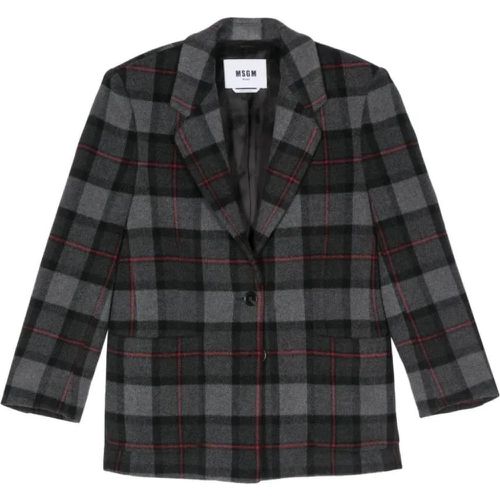 Checked Blazer - Größe 40 - MSGM - Modalova