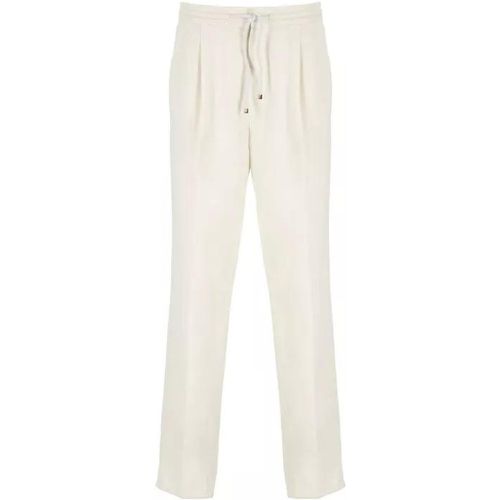 Linen And Cotton Trousers - Größe 50 - multi - BRUNELLO CUCINELLI - Modalova