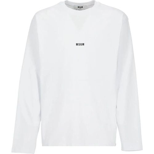 T-shirts And Polos Optical White - Größe S - MSGM - Modalova