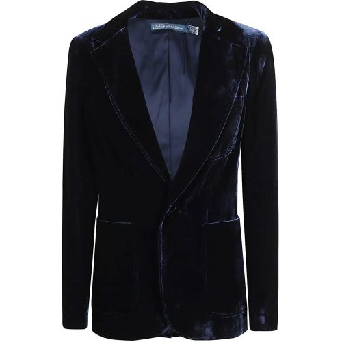 Dark Blue Velvet Blazer - Größe 2 - Polo Ralph Lauren - Modalova