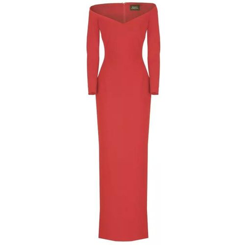 Red Boat Neck Dress - Größe 10 - red - Solace London - Modalova