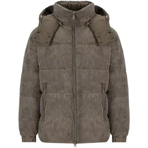 Albus Mud Grey Hooded Padded Jacket - Größe M - gray - Save the Duck - Modalova