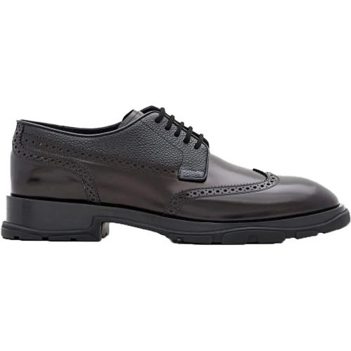 Leather Brogue Shoes - Gr. 45 (EU) - in - alexander mcqueen - Modalova