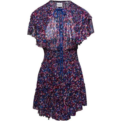 Multicolor Floral Print Minidress In Viscose - Größe 38 - Etoile Isabel Marant - Modalova