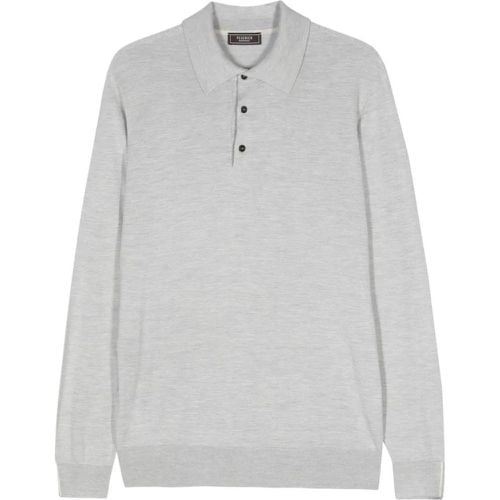 Mélange Longsleeved Polo Shirt - Größe 52 - PESERICO - Modalova