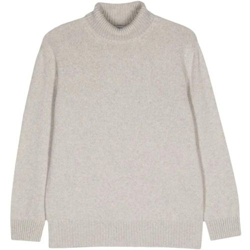 Grey Cashmere Turtleneck Sweater - Größe 44 - grau - Malo - Modalova