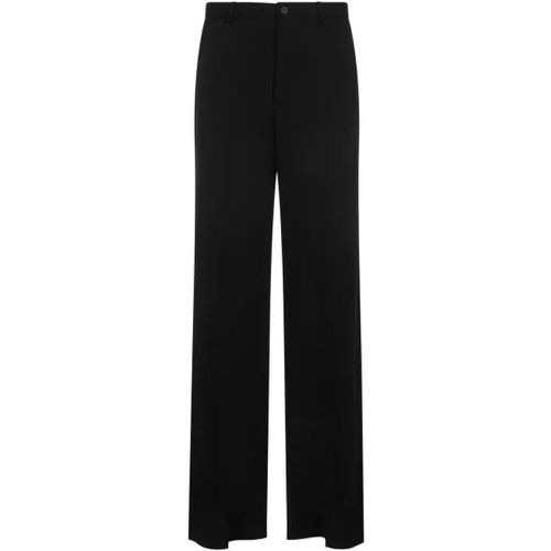 Regular Fit Black Wool Pants - Größe M - black - Balenciaga - Modalova