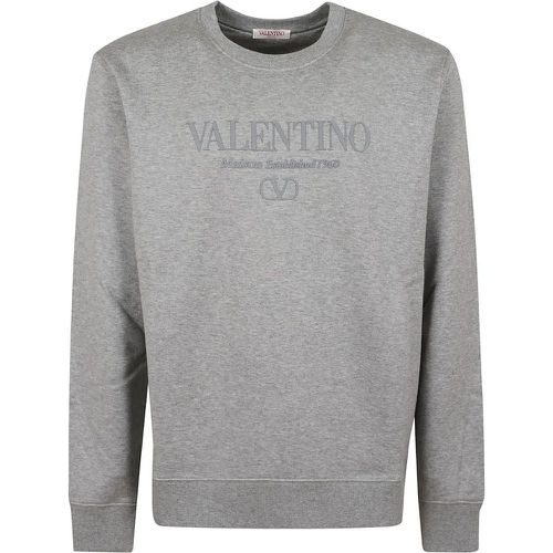 Pure Cotton Sweatshirt - Größe L - Valentino - Modalova