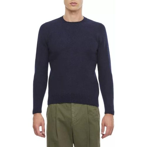 Crewneck Wool Sweater - Größe 54 - blue - Drumohr - Modalova