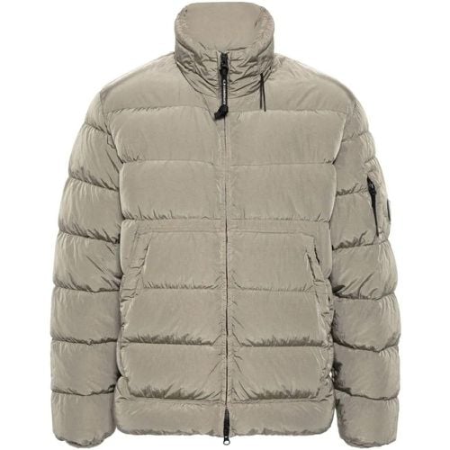 Khaki Down-Feather Jacket - Größe L - CP Company - Modalova