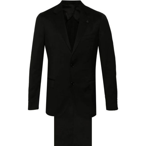 Black Virgin Wool Suit - Größe 48 - Lardini - Modalova