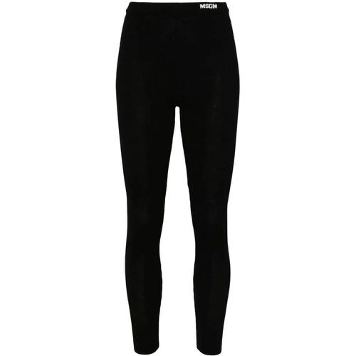 Logo-Waistband Leggings - Größe M - MSGM - Modalova