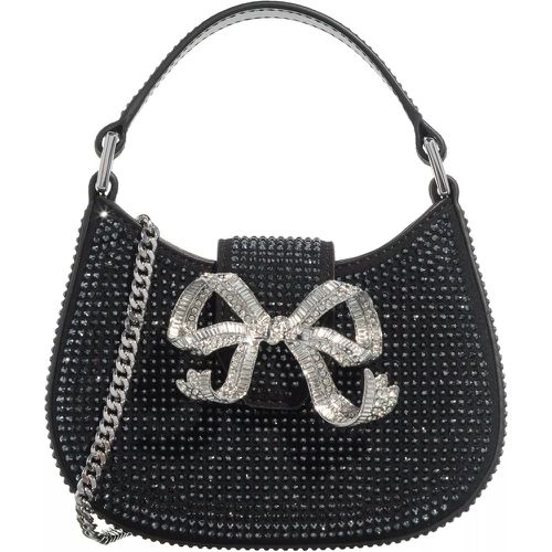 Hobo Bags - Rhinestone Crescent Bow Micro Bag - Gr. unisize - in - für Damen - self-portrait - Modalova