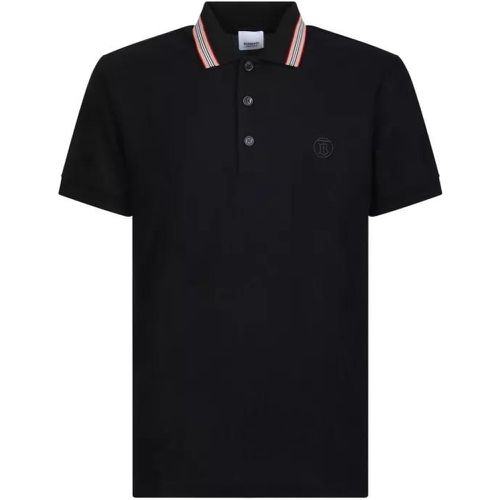Black Cotton Polo Shirt - Größe M - schwarz - Burberry - Modalova
