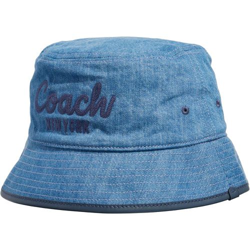 Mützen - Embroidered Denim Bucket Hat - Gr. M - in - für Damen - Coach - Modalova