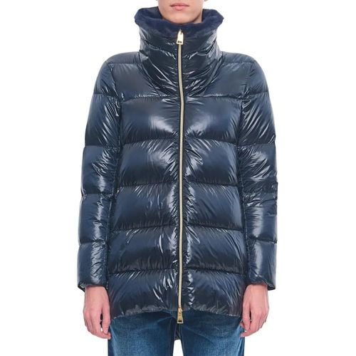 Ultralight Nylon Down Jacket - Größe 44 - blau - Herno - Modalova