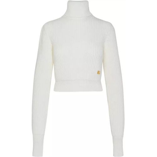 Crop Turtleneck - Größe 38 - white - Dolce&Gabbana - Modalova