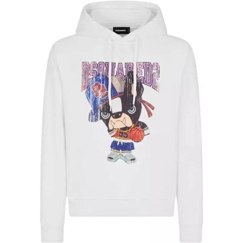 Multicolour Graphic-Print Cotton Hoodie - Größe L - Dsquared2 - Modalova