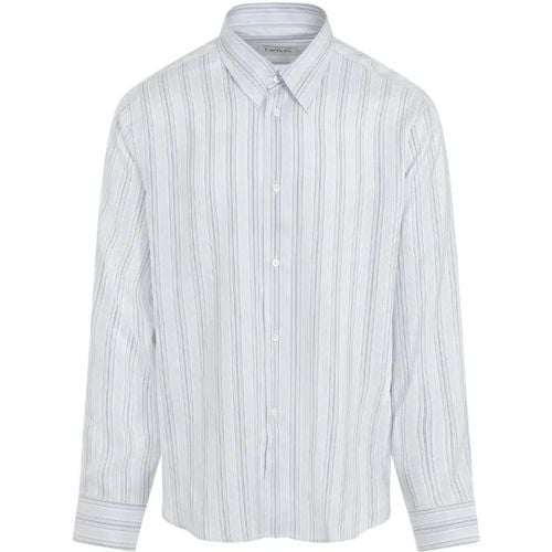 Fitted Light Blue Silk Shirt - Größe 41 - Lanvin - Modalova