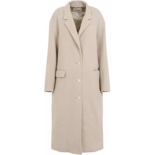 Efezia Beige Wool Coat - Größe 34 - Isabel marant - Modalova