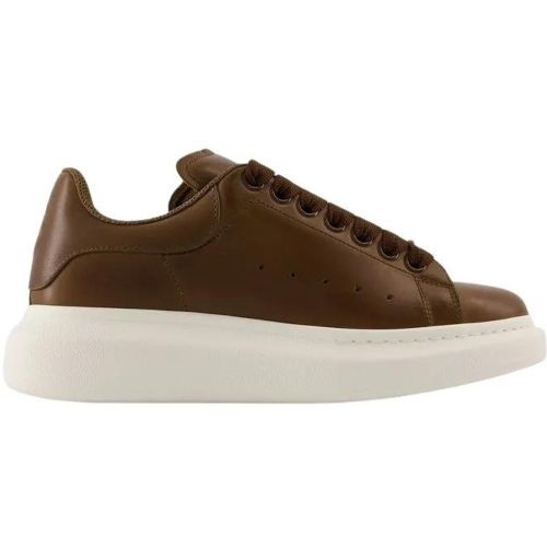 Low-Top Sneaker - Oversized Sneakers - Leather - Khaki - Gr. 36 (EU) - in - für Damen - alexander mcqueen - Modalova