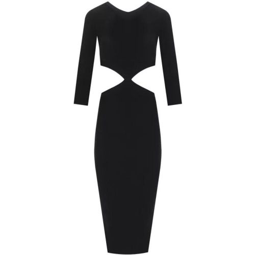 Black Cut-out Knitted Dress Black - Größe 40 - Elisabetta Franchi - Modalova