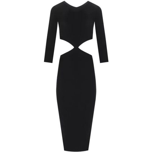 Black Cut-Out Knitted Dress - Größe 42 - black - Elisabetta Franchi - Modalova