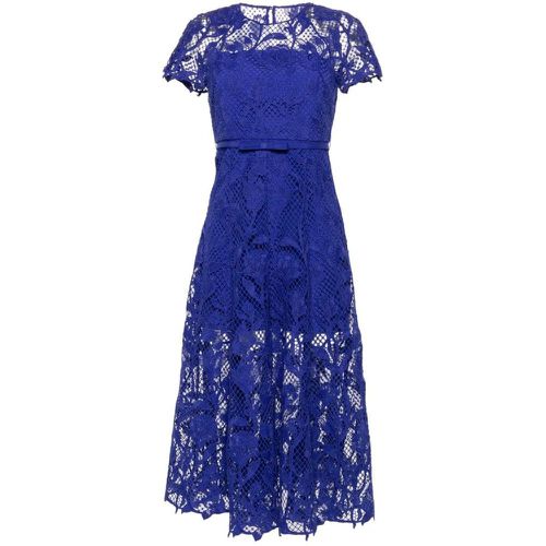 Lace Midi Dress - Größe 4 - blau - self-portrait - Modalova