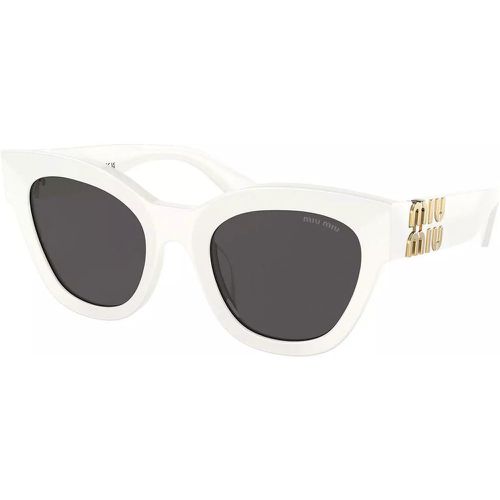 Sonnenbrille - 0MU 01YS - Gr. unisize - in Weiß - für Damen - Miu Miu - Modalova