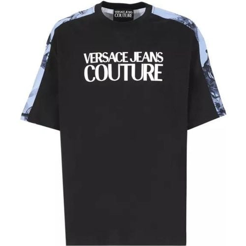 T-Shirt With Patch Logo - Größe L - Versace Jeans Couture - Modalova