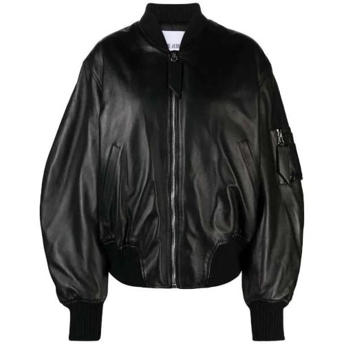 Leather Bomber Jacket - Größe 38 - The Attico - Modalova