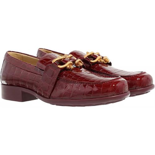Loafers & Ballerinas - Loafers In Shiny Crocodile Embossed Leather - Gr. 38,5 (EU) - in - für Damen - Bottega Veneta - Modalova