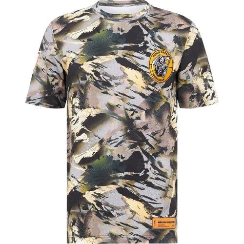 Oversize Camo Logo T-shirt - Größe L - Heron Preston - Modalova