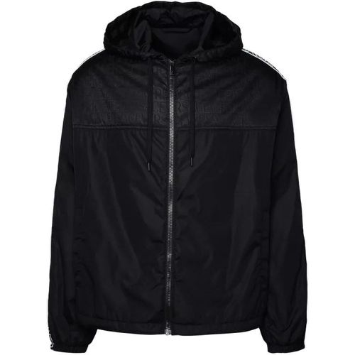 Black Nylon Jacket - Größe 46 - black - Versace - Modalova