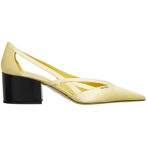 Hohe Schuhe - Satin Pumps With Cut Out - Gr. 37 (EU) - in - für Damen - Prada - Modalova