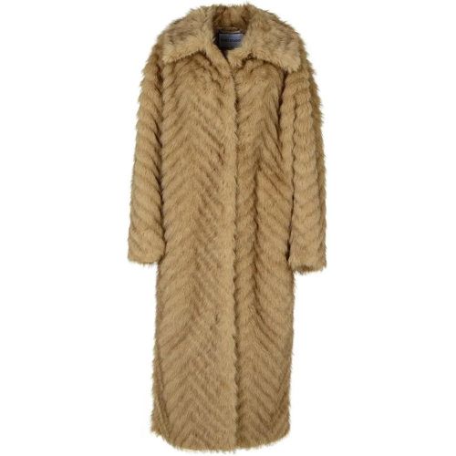 Wynther Brown Faux Fur Coat - Größe 38 - braun - Stand Studio - Modalova