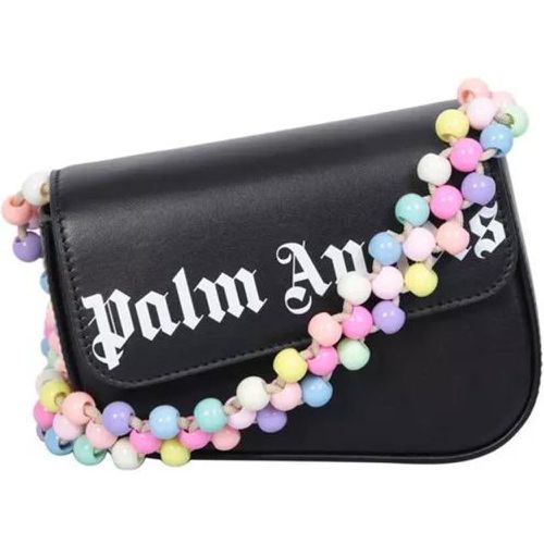 Shopper - Mini Crash Beads Embellished Shoulder Bag In Black - Gr. unisize - in - für Damen - Palm Angels - Modalova