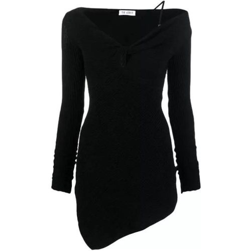Desai Asymmetric Ribbed-Knit Minidress - Größe 38 - black - The Attico - Modalova