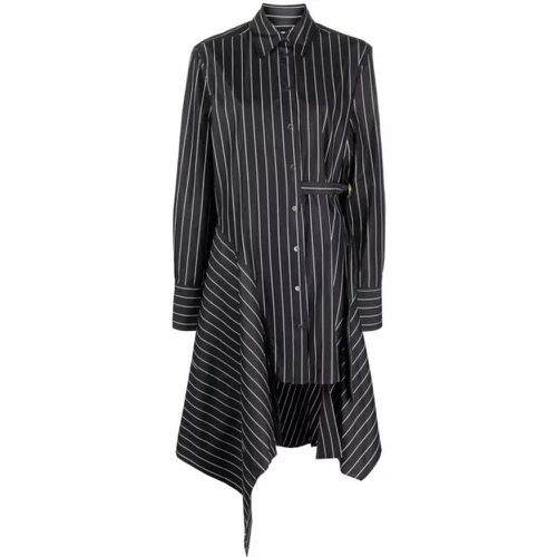 Black Striped Midi Dress - Größe 8 - black - J.W.Anderson - Modalova