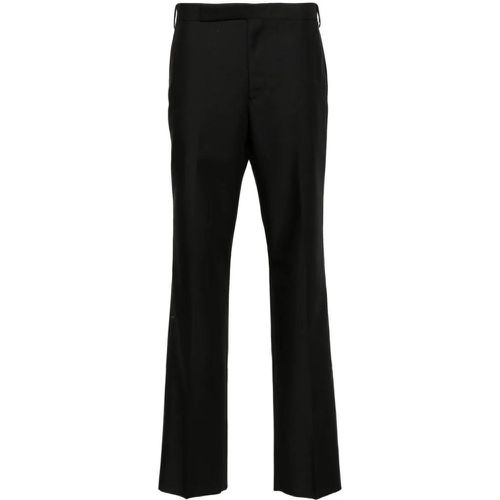 Black Virgin Wool-Mohair Blend Pants - Größe 46 - Lardini - Modalova