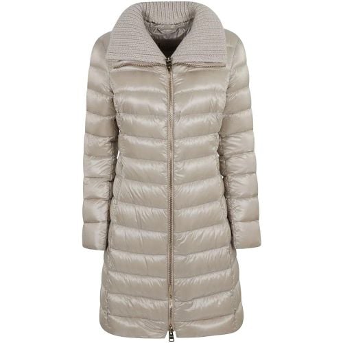 Beige Wool & Feather-Down Padded Jacket - Größe 46 - Herno - Modalova