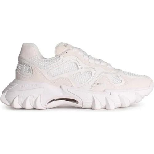 Low-Top Sneaker - B-East' White Leather Blend Sneakers - Gr. 40 (EU) - in - für Damen - Balmain - Modalova