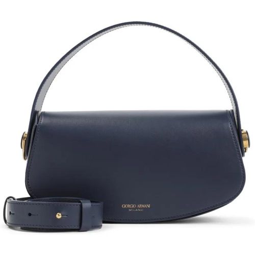 Crossbody Bags - Blue Calf Leather Handbag - Gr. unisize - in - für Damen - Giorgio Armani - Modalova