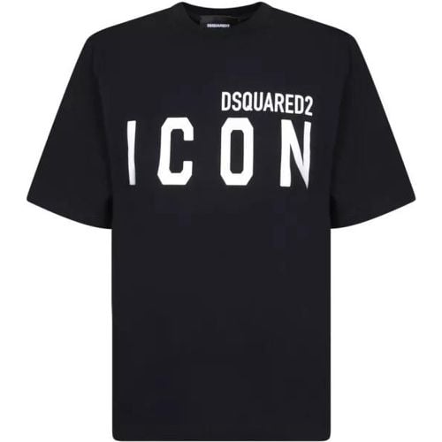 Cotton T-Shirt - Größe L - black - Dsquared2 - Modalova
