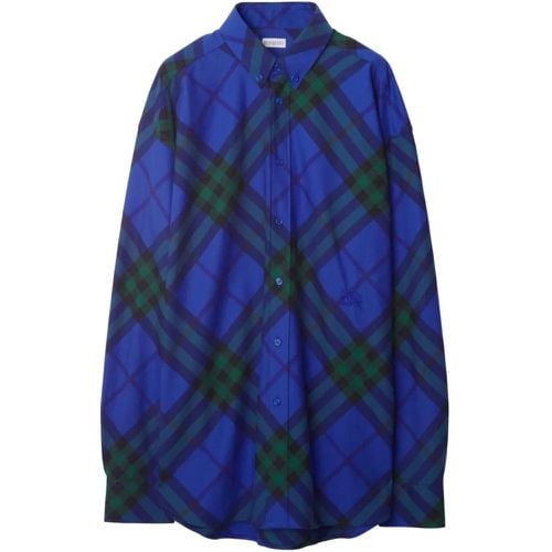 Cotton Shirt - Größe M - blau - Burberry - Modalova