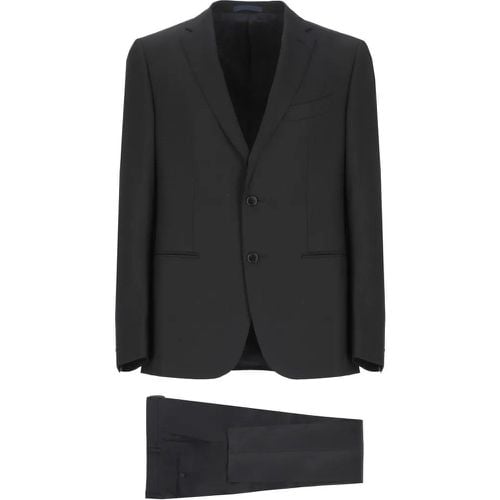 Black Wool Suit - Größe 48 - Emanuela Caruso - Modalova