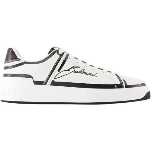 Low-Top Sneaker - B-Court Sneakers - Leather - White - Gr. 39 (EU) - in - für Damen - Balmain - Modalova