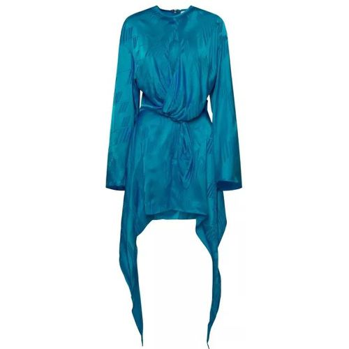 Louie Light Blue Viscose Dress - Größe 38 - blue - The Attico - Modalova